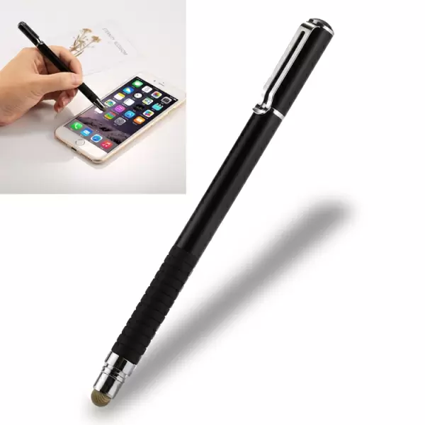Universaali 2-in-1 Stylus Pen älypuheimille ja tableteille (Musta)