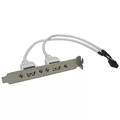 2xUSB tyyppi A peitelevyllä (2x5-nap. liitin)