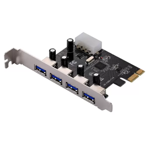 USB 3.0, 4-porttinen PCI-E Express-ohjainkortti 5Gbps
