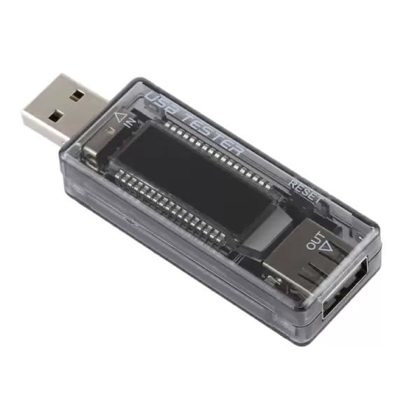 Volttimittari / ampeerimittari / virtakapasiteetin testeri USB-liittimellä