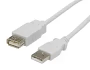 USB 2.0 jatkokaapeli A(uros) - A(naaras), 0.8-1.0m