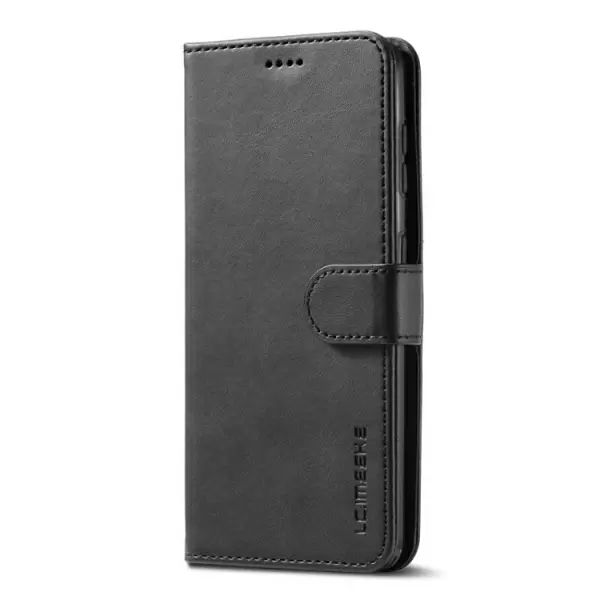 Samsung Galaxy S10 nahkainen kotelo (musta)