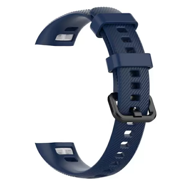 Honor Band 4 ja 5 silikoninen rannehihna , tummansininen