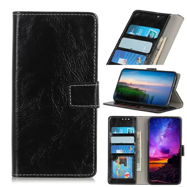 Samsung Galaxy Note10 nahkainen suojakotelo (musta)