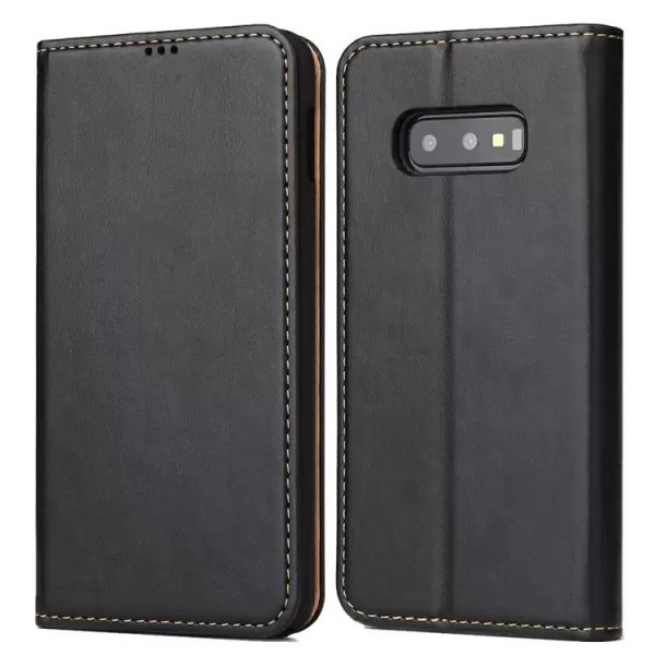 Samsung Galaxy S10e nahkakotelo (musta)