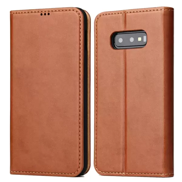 Samsung Galaxy S10e nahkakotelo (ruskea)