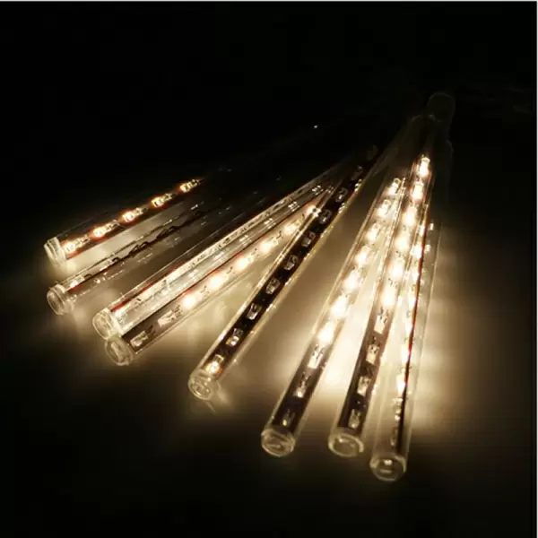 8kpl Meteor Rain LED-sisustusvaloja lämmin valkoinen 20 cm