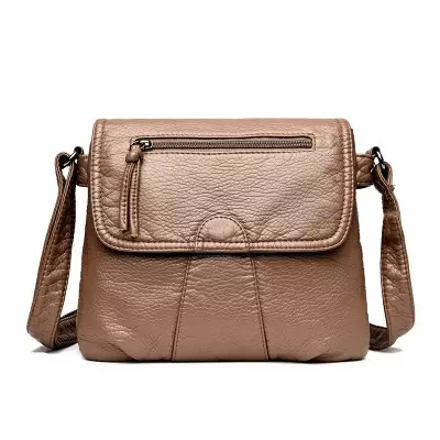 Naisten 25x3x22cm laukku, PU-nahkaa (Khaki)