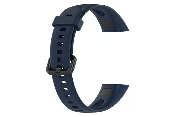 Huawei Band 4 - Silikoniranneke, säädettävä vaihtoranneke - tummansininen