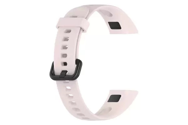 Huawei Band 4 - Silikoniranneke, säädettävä vaihtoranneke - vaaleanpunainen