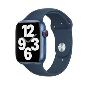 Apple Watch 42/ 44/ 45/ 49 mm rannehihna - tummansininen - M/L