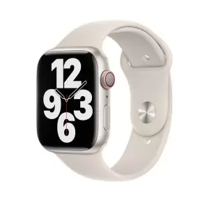 Apple Watch 42/ 44/ 45/ 49 mm rannehihna - tähtivalkea - M/L