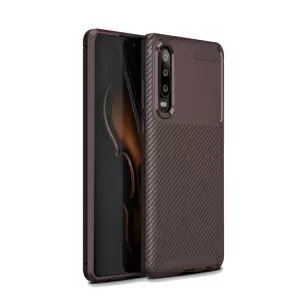 Huawei P30 hiilikuitu suojakuori (ruskea)