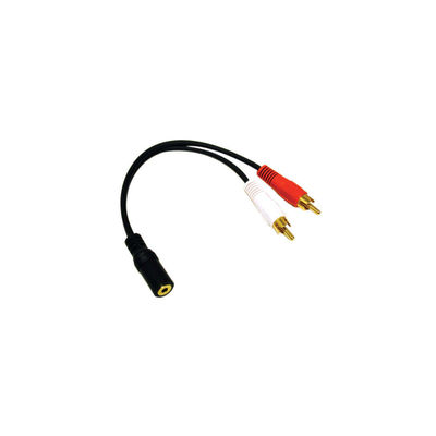 Multimedia-adapteri 3,5mm naaras - 2 x RCA uros
