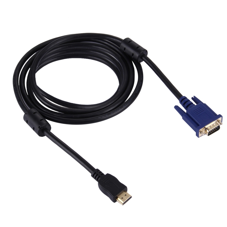 HDMI uros - VGA uros kaapeli