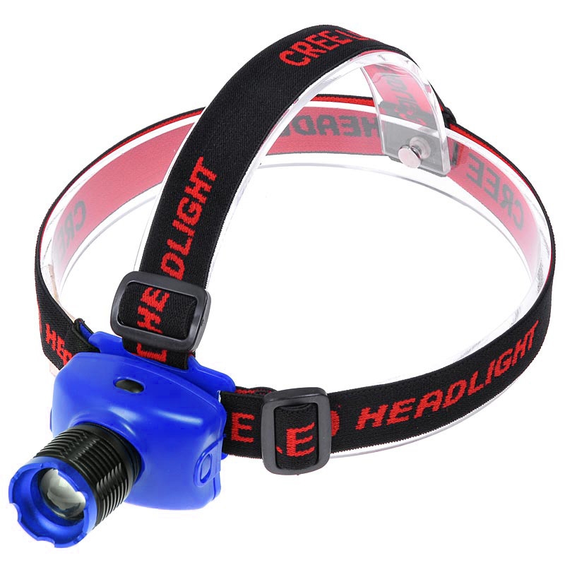 LED otsalamppu zoomilla, 250 lm (sininen)