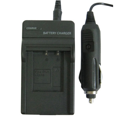 Laturi ja autolaturi Olympus Li-30B/Li30B akuille