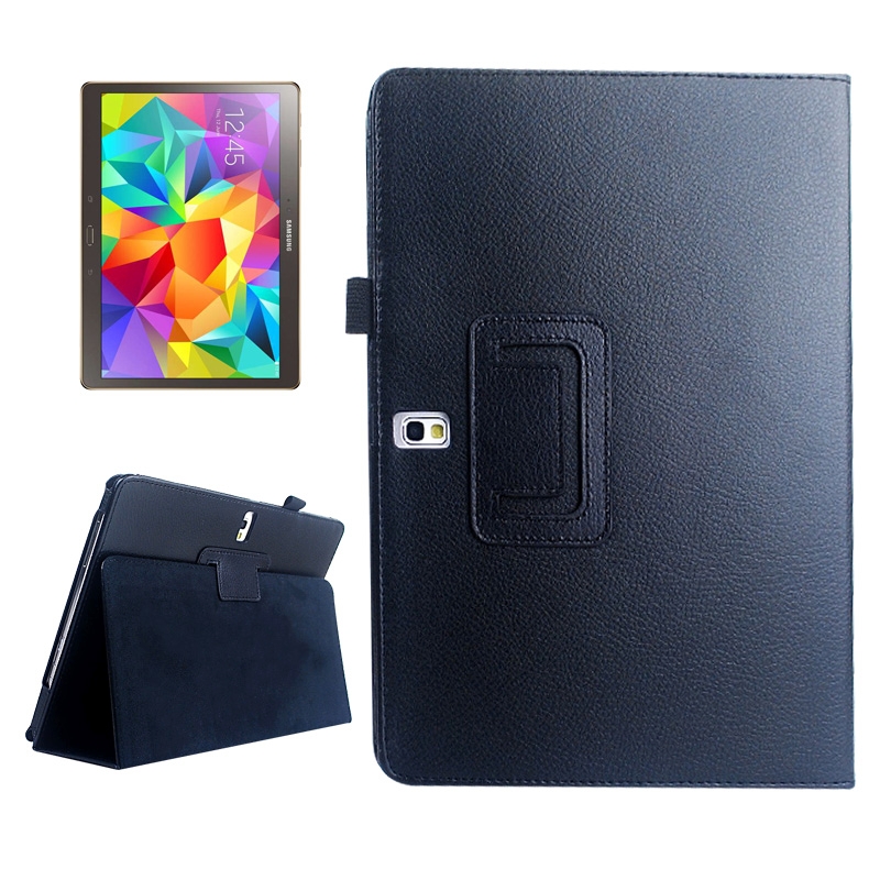 Samsung Galaxy Tab S (SM-T800) 10.5- nahkainen suojakotelo (musta)