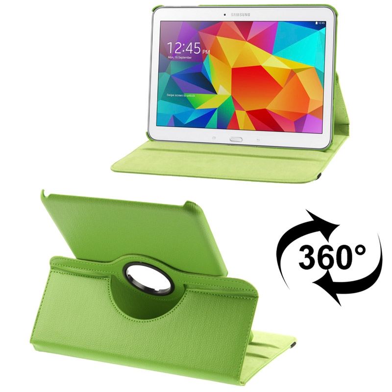Samsung Galaxy Tab 4 (SM-T530) 10.1- 360 astetta kääntyvä suojakotelo (Vihreä)
