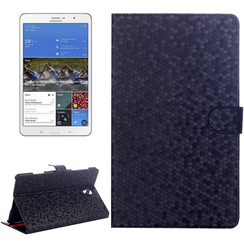 Samsung Galaxy Tab S (SM-T700) 8.4- Hunajakennorakenne nahkainen suojakotelo (musta)