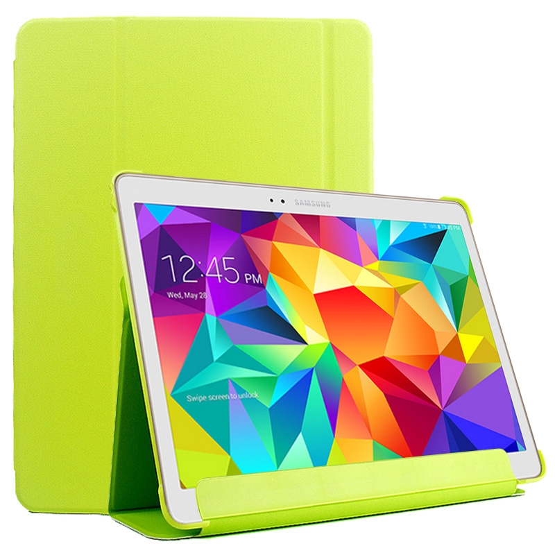 Samsung Galaxy Tab S (SM-T800) 10.5- ohut nahkainen suojakotelo (vihreä)