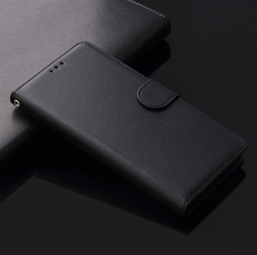 Samsung Galaxy A8(2018) nahkainen suojakotelo (musta)