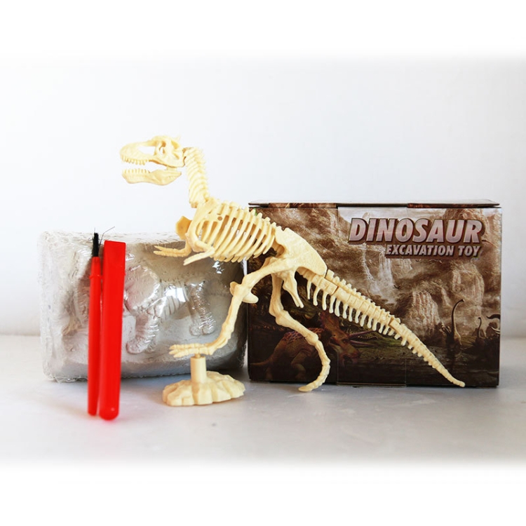 Kokoelma tyrannosaurus-luurankoleluja