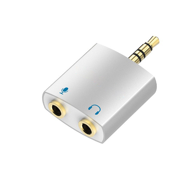 3.5 mm äänisovitin / audiojakaja (uros - naaras)