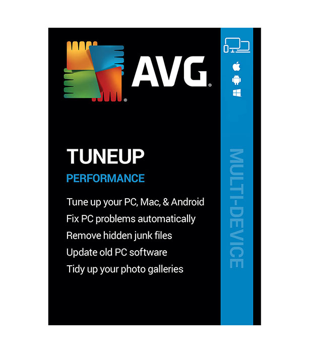 AVG TuneUp, kolmelle laitteelle vuodeksi - sähköinen lisenssi