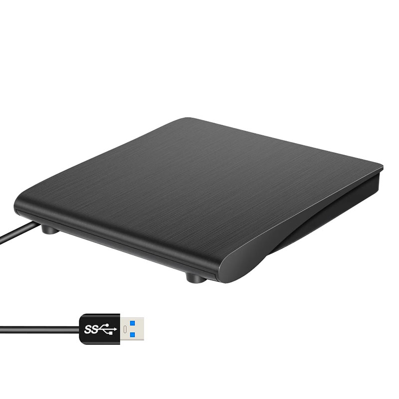 9.5mm CD/DVD SATA ulkoinen kotelo, USB 3.0