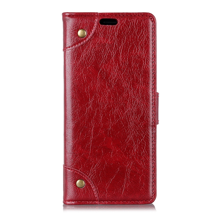 Samsung Galaxy J4+ nahkainen kotelo (Punainen)