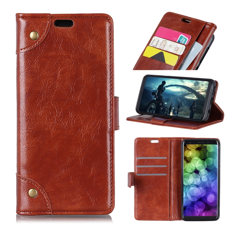 Samsung Galaxy S10 nahkainen kotelo (ruskea)