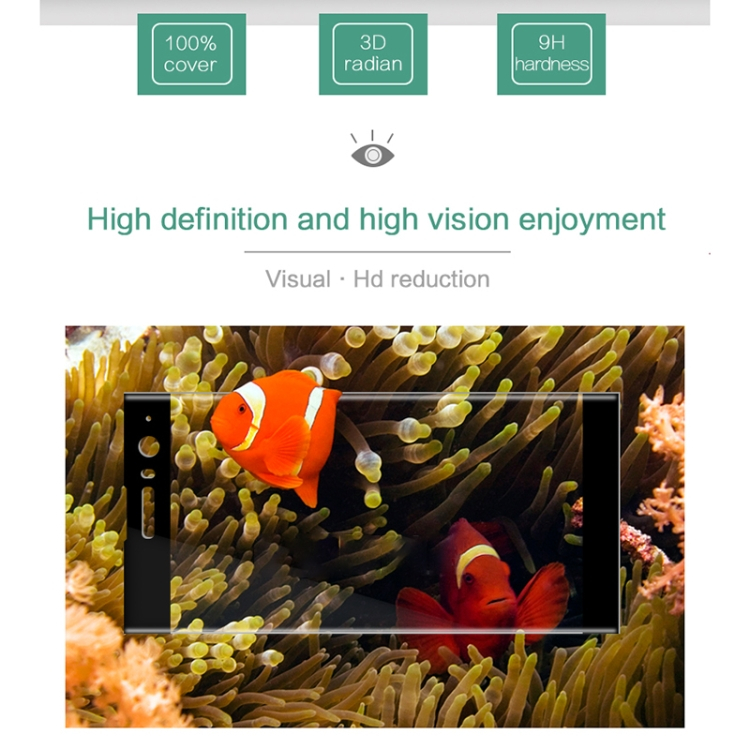 Sony Xperia XA2 Plus 0.3mm 9H 3D näytön suojakalvo (Läpinäkyvä)