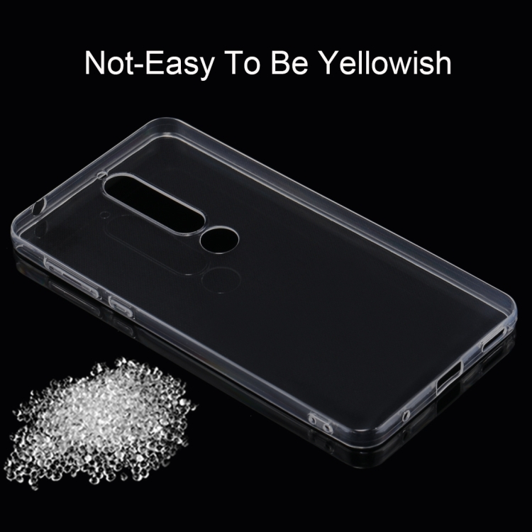 Nokia 6 (2018) ultra ohut suojakuori (Läpinäkyvä)