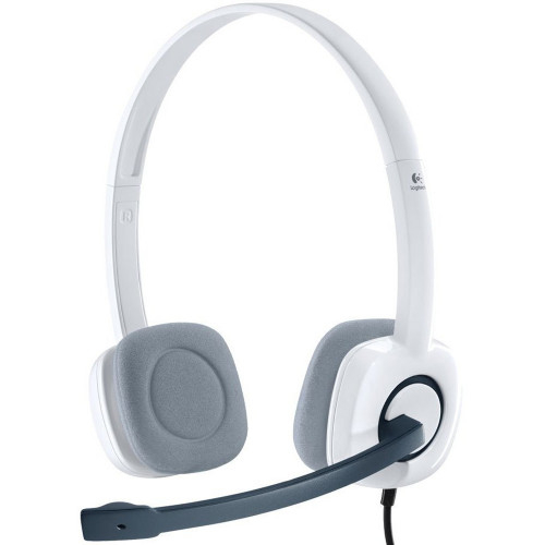 Logitech H150 Stereo Headset kuulokemikrofoni, Cloud White
