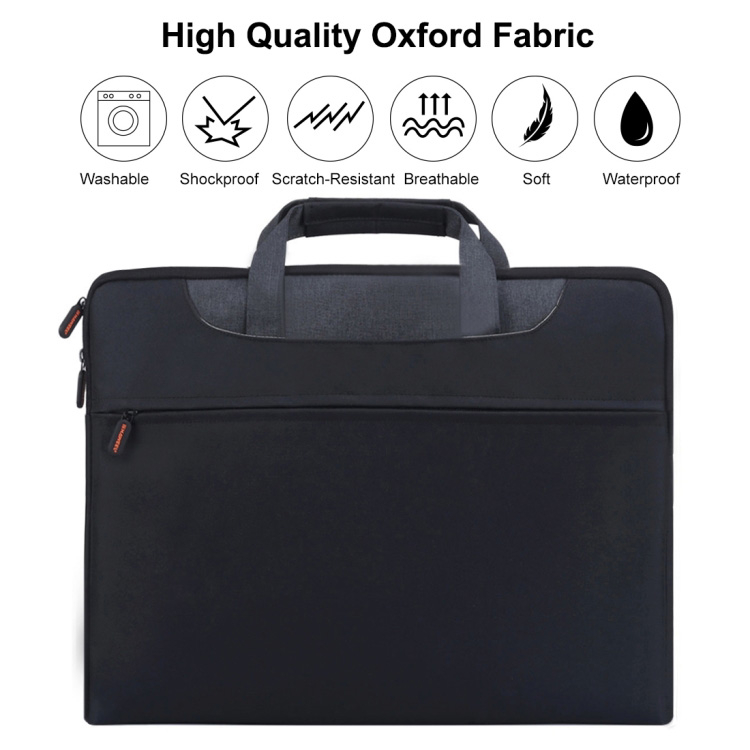 15.6 tuumaa kannettavan tietokoneen käsilaukku (Musta)