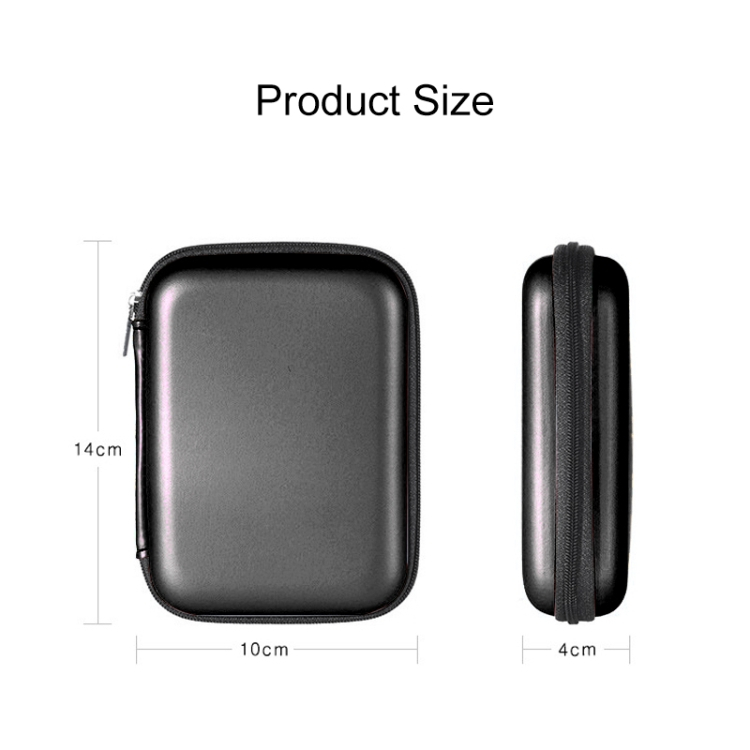 2.5” toiminnollinen säilytyslaatikko (Musta)