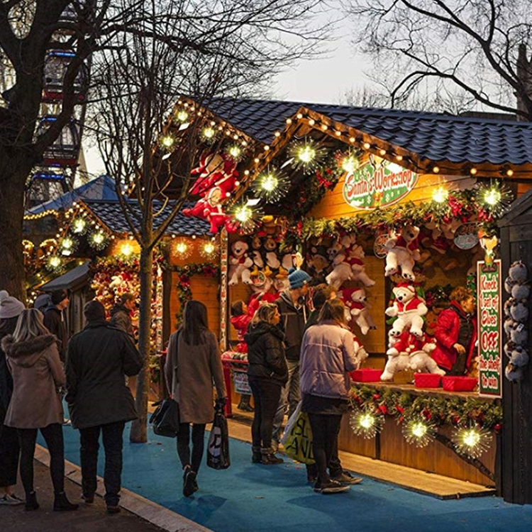 Räjähdyspallo LED-merkkivaloilla, Lämmin valkoinen