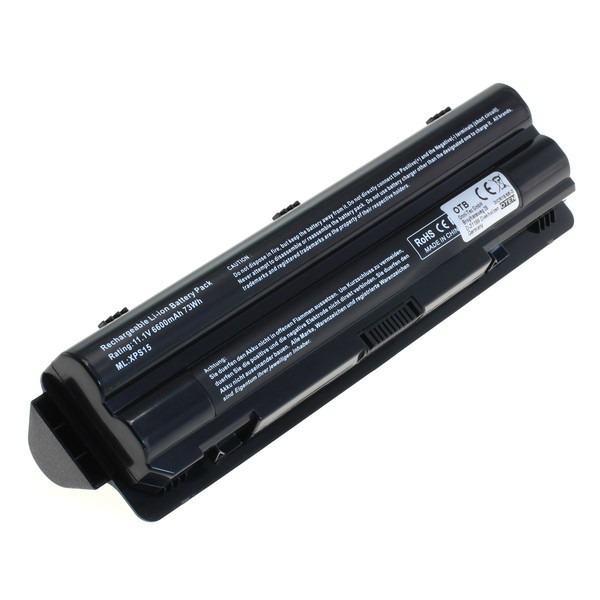 Dell Studio XPS 14 / XPS 15 / XPS 17 yhteensopiva akku, 6600 mAh 