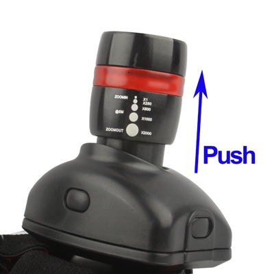 Huipputehokas LED otsalamppu zoomilla, 160 lm (TK17)