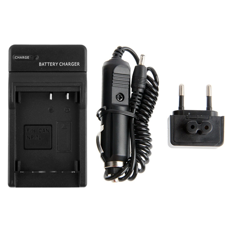 Laturi ja autolaturi Canon NP-7L malliin