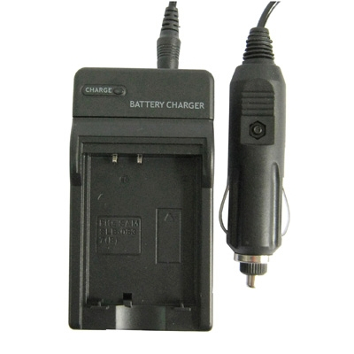 2 in 1 Digital Camera Battery Charger for Samsung SLB-0837(B)