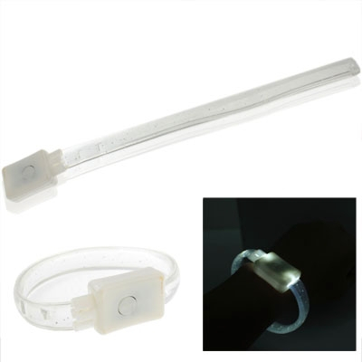 Two-modes White LED Flashing Wrist Strap (Random Color Delivery)