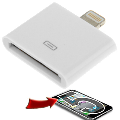 30 Pin Female to 8 Pin Male Adapter for iPhone 5, iPad mini / mini 2 Retina, iPod touch 5, iPad 4 , iPod Nano 7
