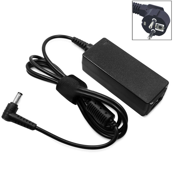 EU Plug AC Adapter 20V 2A 40W for Lenovo Notebook, Output Tips: 5.5x2.5mm