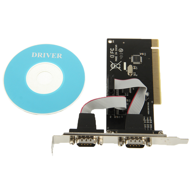 PCI kahden sarjaportin (2x db9 rs-232) PCI-väyläinen kortti