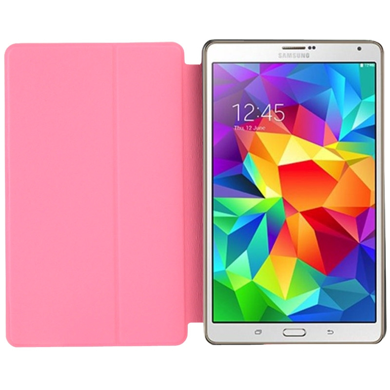 Samsung Galaxy Tab S (SM-T700) 8.4- Mattapintainen nahkakotelo (vaaleanpunainen)