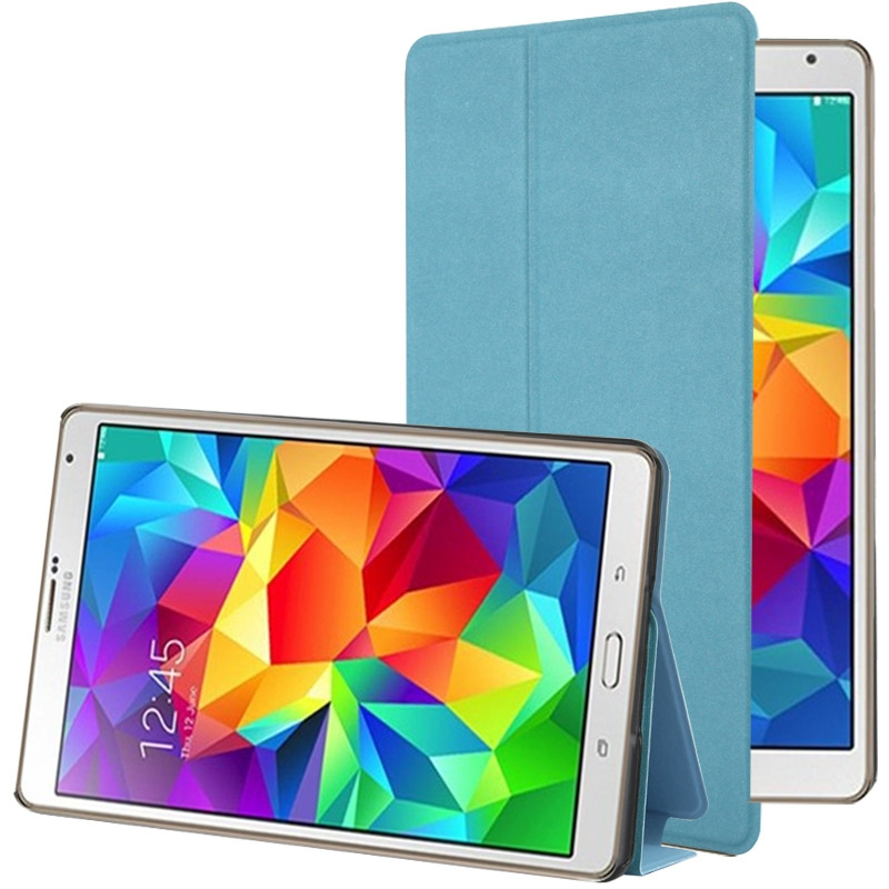 Samsung Galaxy Tab S (SM-T700) 8.4- Mattapintainen nahkakotelo (sininen)