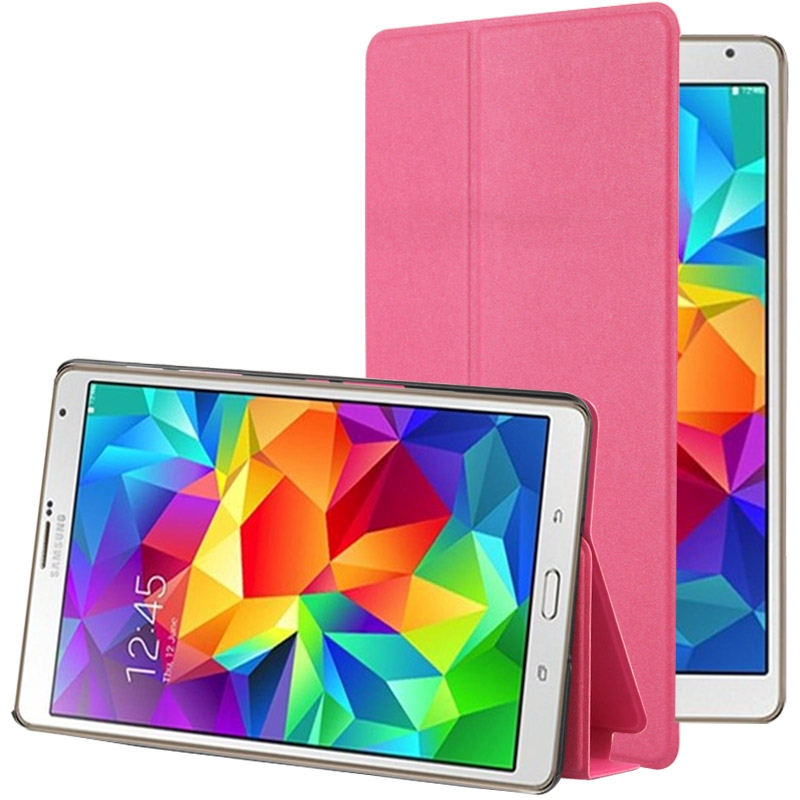 Frosted Texture Flip Leather Case with Holder for Samsung Galaxy Tab S 8.4 / T700 (Magenta)