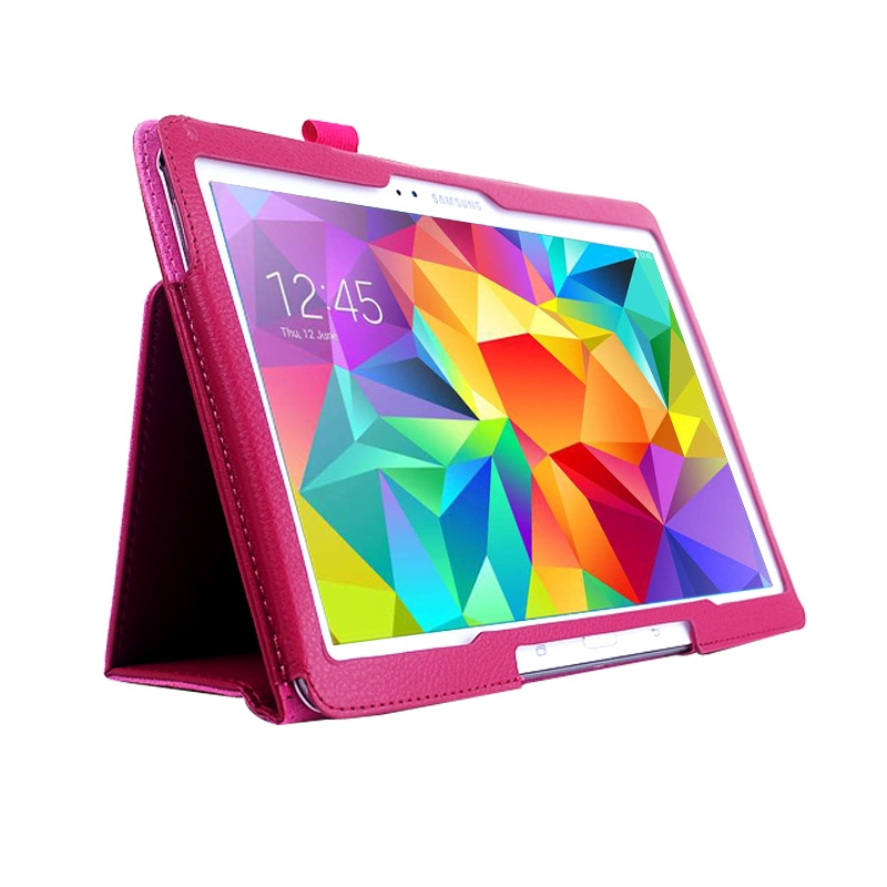 Samsung Galaxy Tab S (SM-T800) 10.5- nahkainen suojakotelo (Magenta)